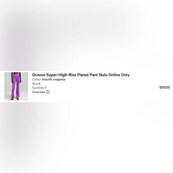 lululemon athletica Purple Wide Leg Pants - Picture 5 of 5